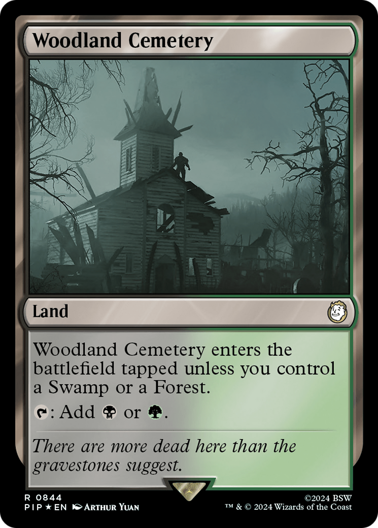 Woodland Cemetery (Surge Foil) [Fallout] | Jomio and Rueliete's Cards and Comics