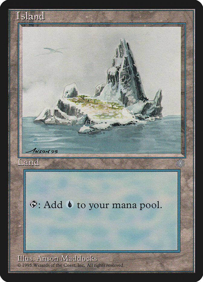 Island (Bird in Top Left / Signature on Left) [Ice Age] | Jomio and Rueliete's Cards and Comics