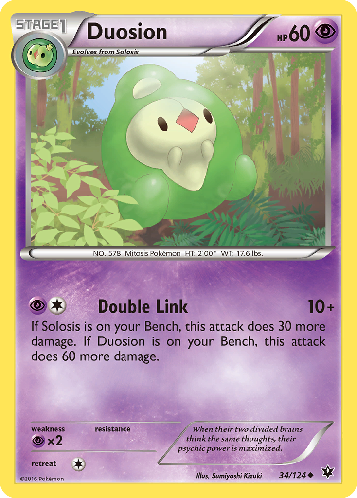 Duosion (34/124) [XY: Fates Collide] | Jomio and Rueliete's Cards and Comics