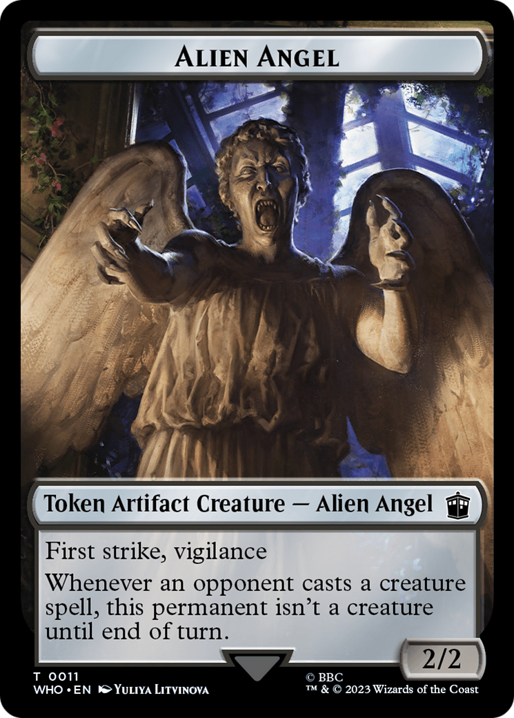 Alien Angel // Dalek Double-Sided Token [Doctor Who Tokens] | Jomio and Rueliete's Cards and Comics