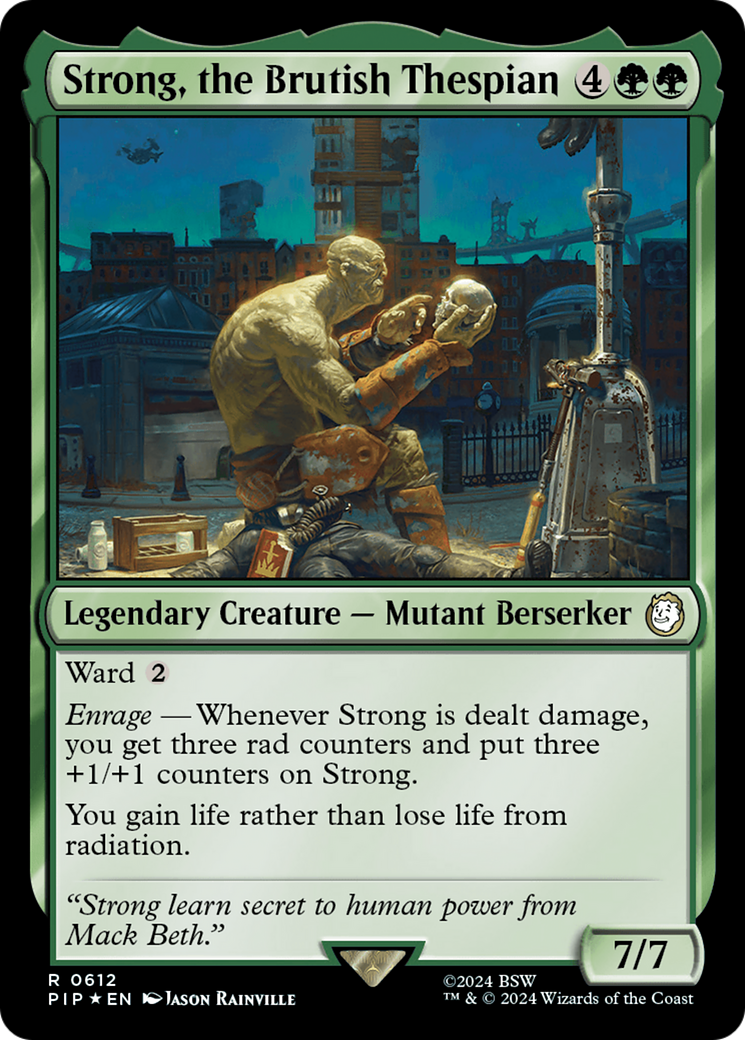 Strong, the Brutish Thespian (Surge Foil) [Fallout] | Jomio and Rueliete's Cards and Comics