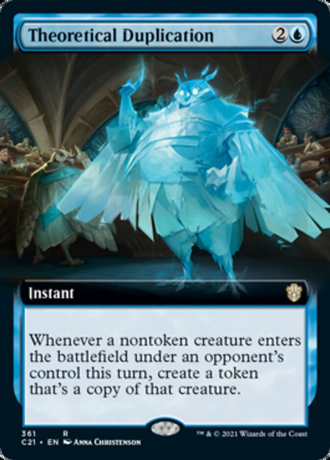 Theoretical Duplication (Extended Art) [Commander 2021] | Jomio and Rueliete's Cards and Comics