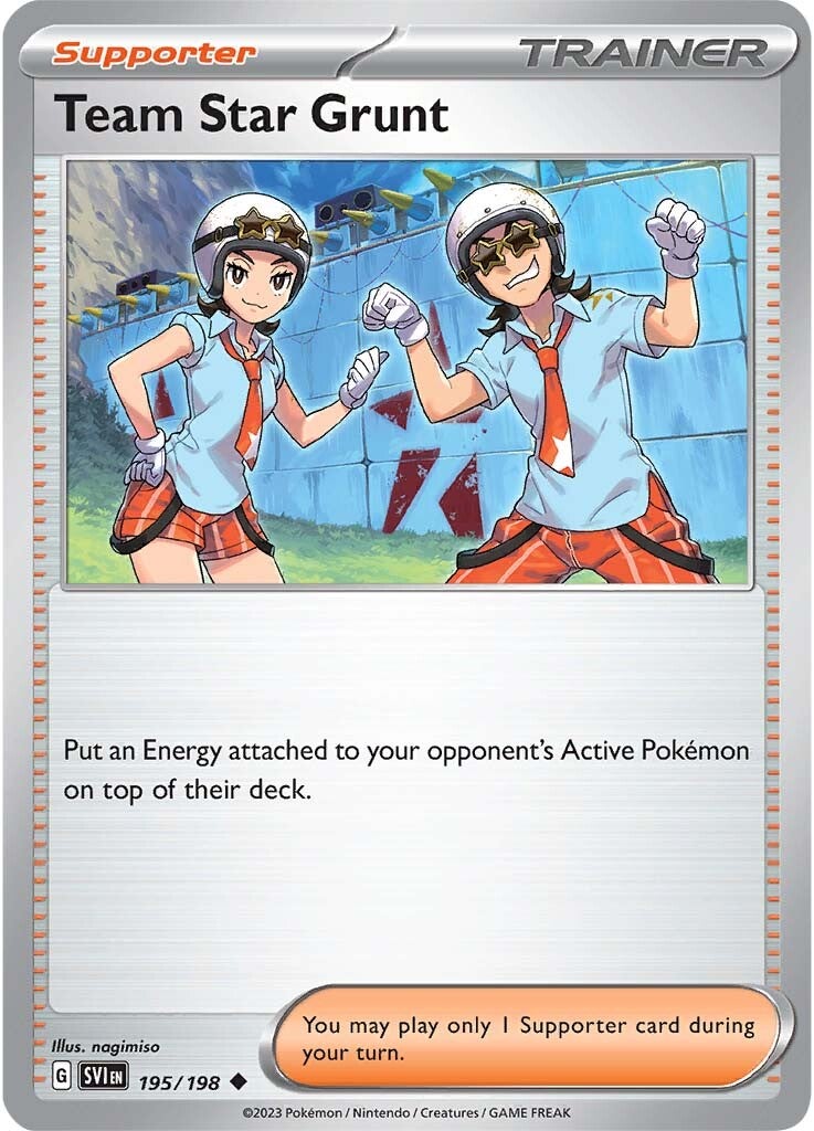 Team Star Grunt (195/198) [Scarlet & Violet: Base Set] | Jomio and Rueliete's Cards and Comics