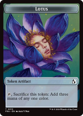Dragon // Lotus Double-Sided Token [Reality Fracture Tokens] | Jomio and Rueliete's Cards and Comics