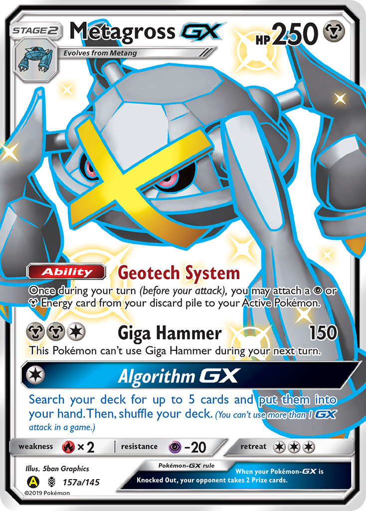 Metagross GX (157a/145) [Alternate Art Promos] | Jomio and Rueliete's Cards and Comics