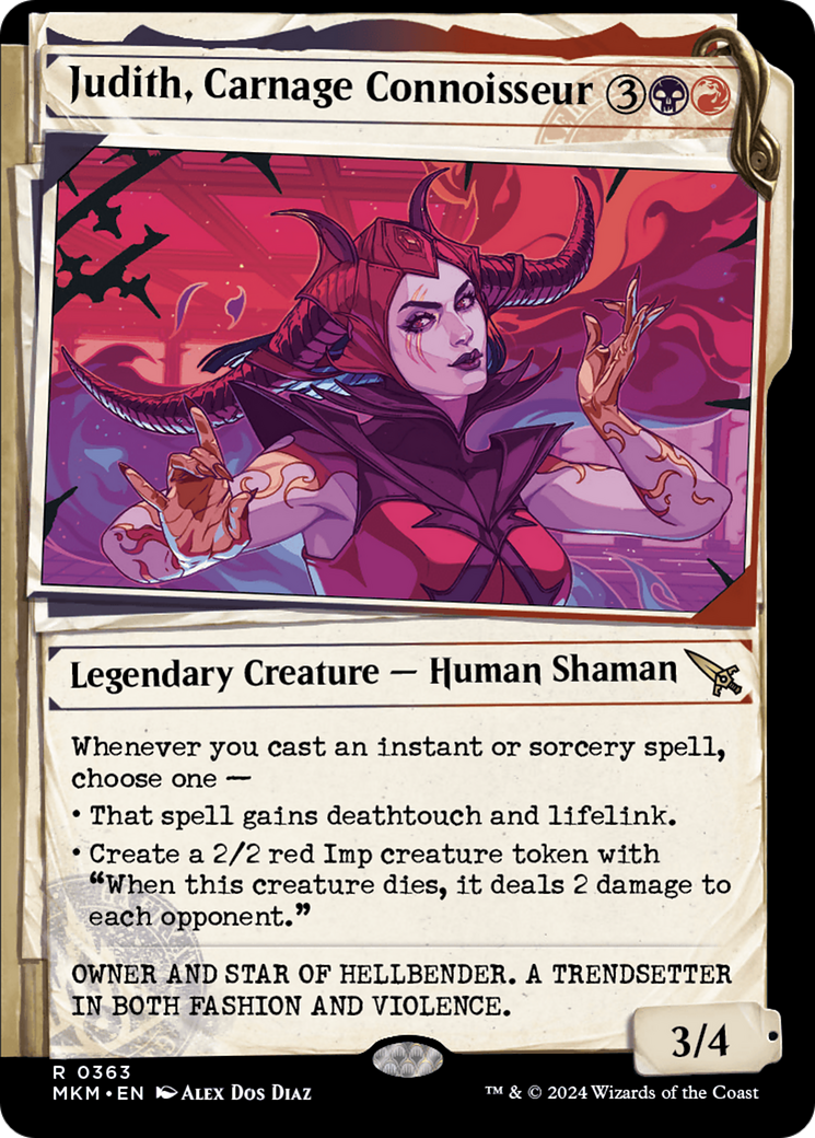 Judith, Carnage Connoisseur (Showcase) [Murders at Karlov Manor] | Jomio and Rueliete's Cards and Comics