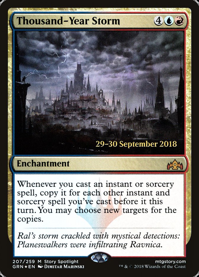 Thousand-Year Storm [Guilds of Ravnica Prerelease Promos] | Jomio and Rueliete's Cards and Comics