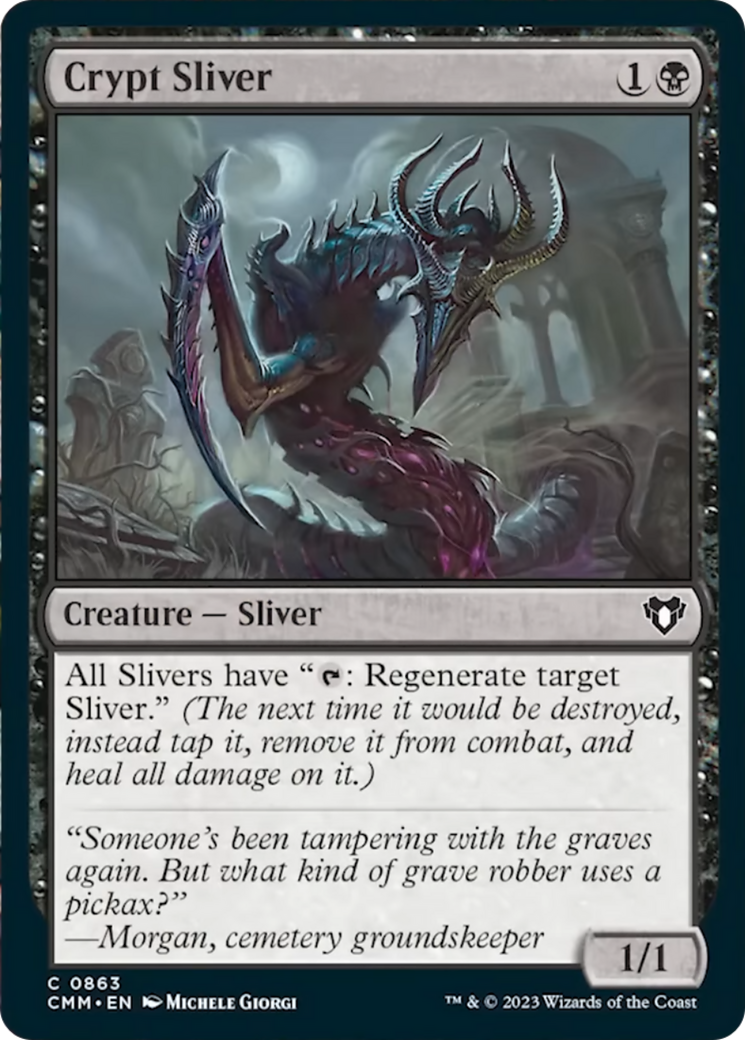 Crypt Sliver [Commander Masters] | Jomio and Rueliete's Cards and Comics