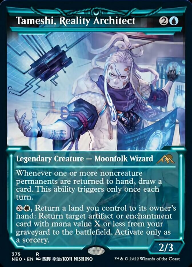 Tameshi, Reality Architect (Showcase Soft Glow) [Kamigawa: Neon Dynasty] | Jomio and Rueliete's Cards and Comics