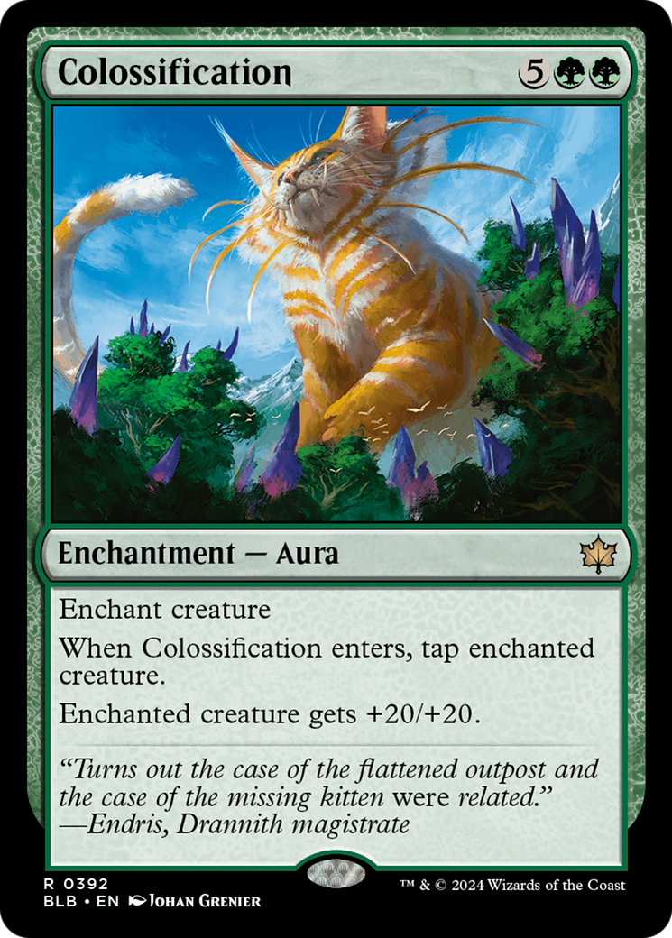 Colossification [Bloomburrow] | Jomio and Rueliete's Cards and Comics