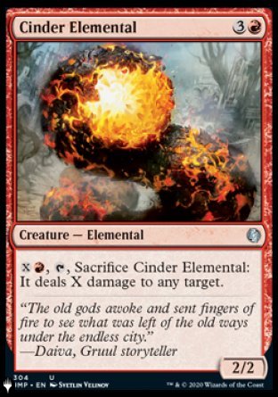 Cinder Elemental [The List] | Jomio and Rueliete's Cards and Comics