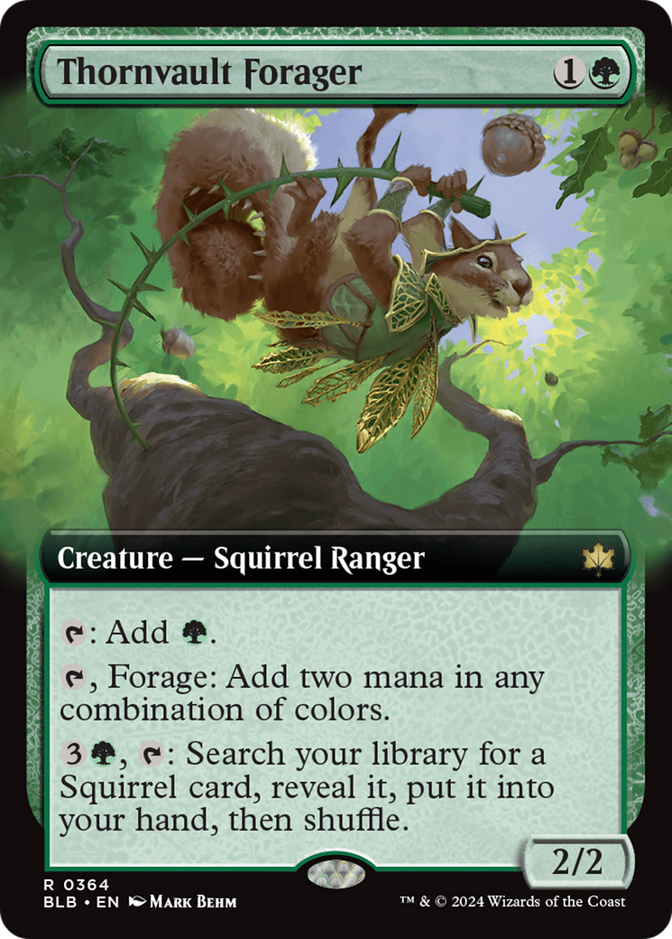 Thornvault Forager (Extended Art) [Bloomburrow] | Jomio and Rueliete's Cards and Comics