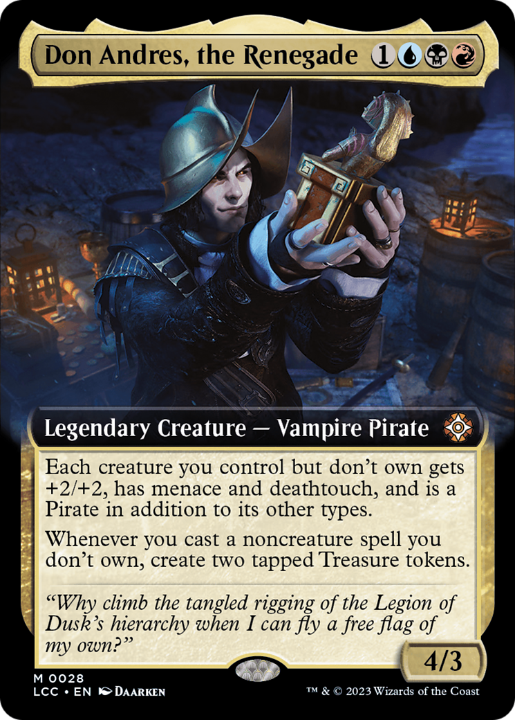 Don Andres, the Renegade (Extended Art) [The Lost Caverns of Ixalan Commander] | Jomio and Rueliete's Cards and Comics