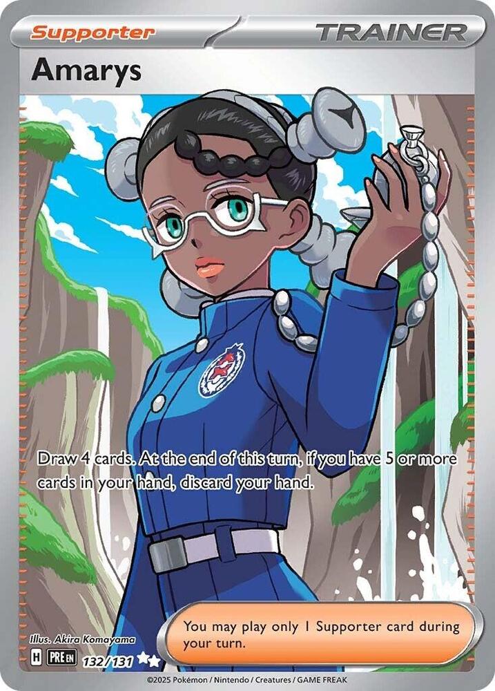 Amarys (132/131) [Scarlet & Violet: Prismatic Evolutions] | Jomio and Rueliete's Cards and Comics