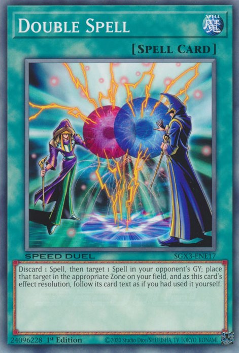 Double Spell [SGX3-ENE17] Common | Jomio and Rueliete's Cards and Comics