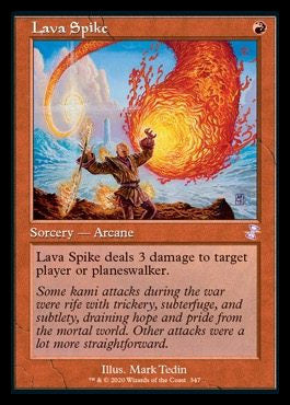 Lava Spike (Timeshifted) [Time Spiral Remastered] | Jomio and Rueliete's Cards and Comics