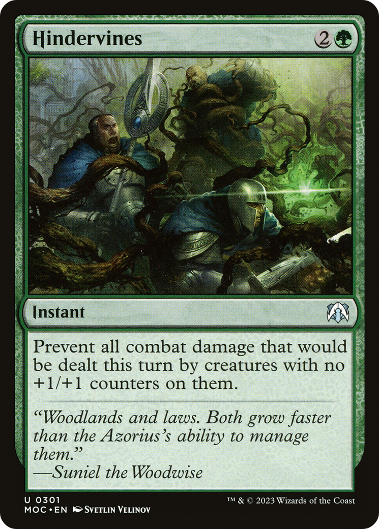 Hindervines [March of the Machine Commander] | Jomio and Rueliete's Cards and Comics
