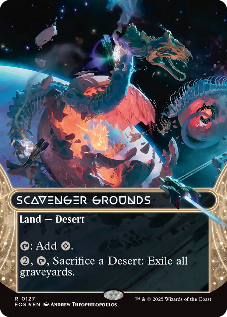 Scavenger Grounds (0127) (Borderless) (Galaxy Foil) [Edge of Eternities: Stellar Sights] | Jomio and Rueliete's Cards and Comics