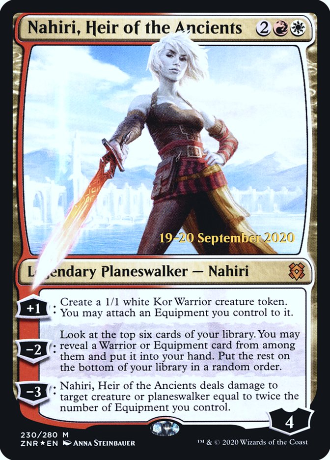 Nahiri, Heir of the Ancients [Zendikar Rising Prerelease Promos] | Jomio and Rueliete's Cards and Comics