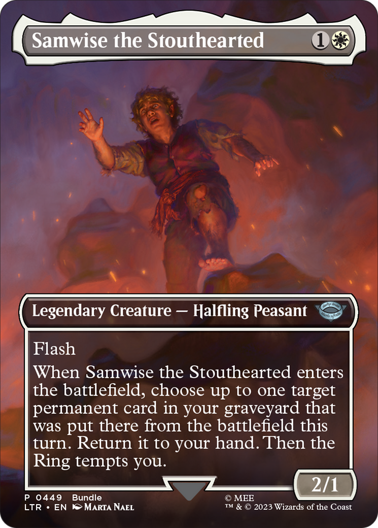 Samwise the Stouthearted (Borderless Alternate Art) [The Lord of the Rings: Tales of Middle-Earth] | Jomio and Rueliete's Cards and Comics
