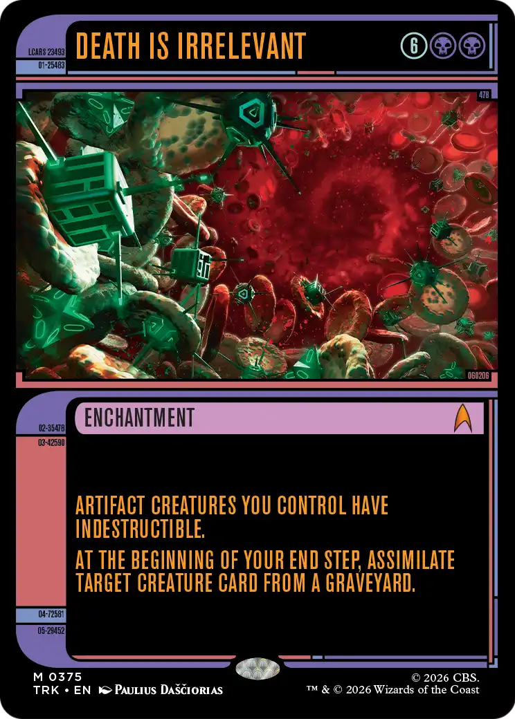 Death Is Irrelevant (Showcase) [Star Trek] | Jomio and Rueliete's Cards and Comics