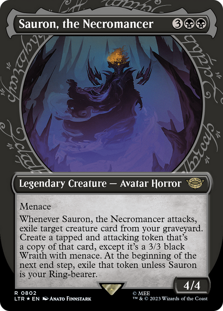 Sauron, the Necromancer (Showcase) (Surge Foil) [The Lord of the Rings: Tales of Middle-Earth] | Jomio and Rueliete's Cards and Comics