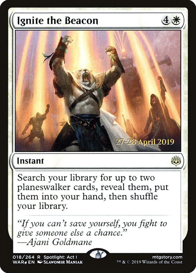 Ignite the Beacon [War of the Spark Prerelease Promos] | Jomio and Rueliete's Cards and Comics