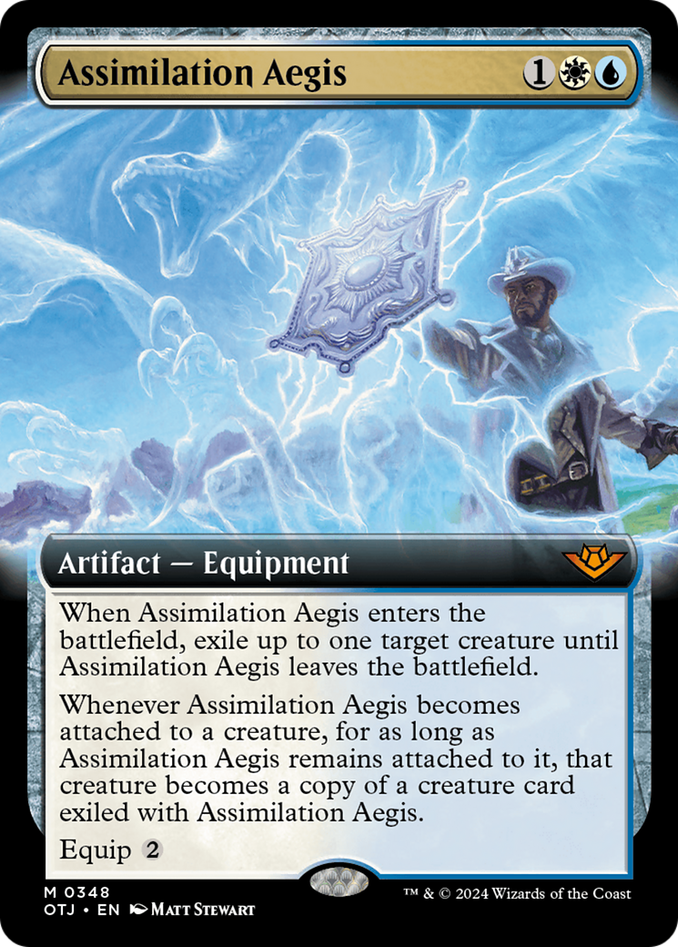 Assimilation Aegis (Extended Art) [Outlaws of Thunder Junction] | Jomio and Rueliete's Cards and Comics