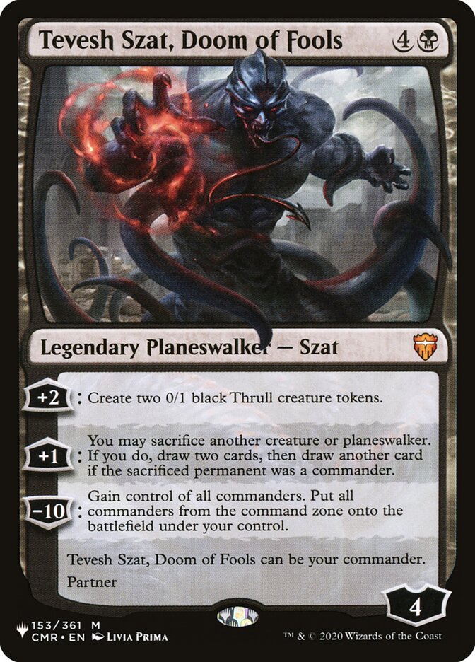 Tevesh Szat, Doom of Fools [The List] | Jomio and Rueliete's Cards and Comics