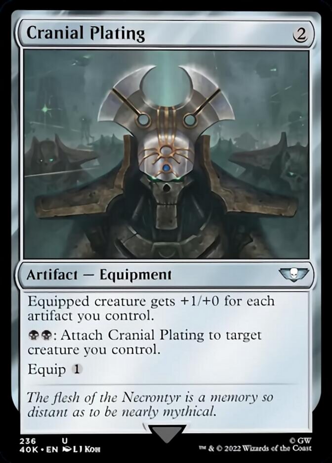 Cranial Plating (Surge Foil) [Warhammer 40,000] | Jomio and Rueliete's Cards and Comics