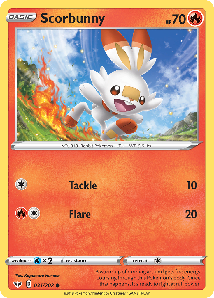 Scorbunny (031/202) [Sword & Shield: Base Set] | Jomio and Rueliete's Cards and Comics