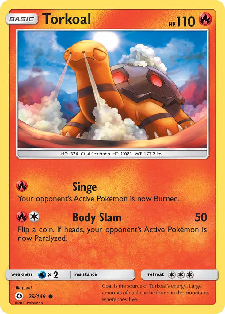 Torkoal (23/149) [Sun & Moon: Base Set] | Jomio and Rueliete's Cards and Comics