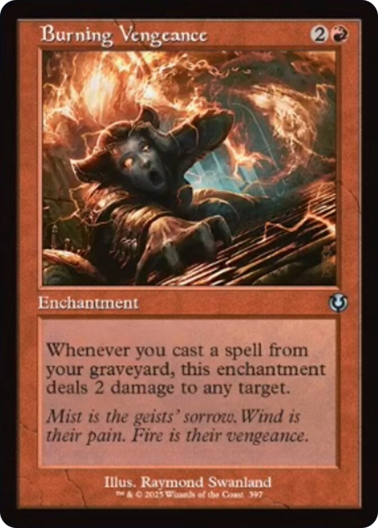 Burning Vengeance (Retro Frame) [Innistrad Remastered] | Jomio and Rueliete's Cards and Comics