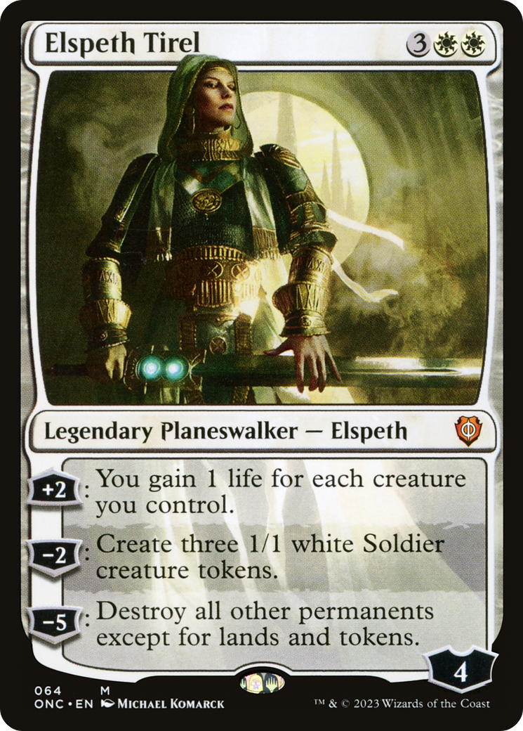 Elspeth Tirel [Phyrexia: All Will Be One Commander] | Jomio and Rueliete's Cards and Comics
