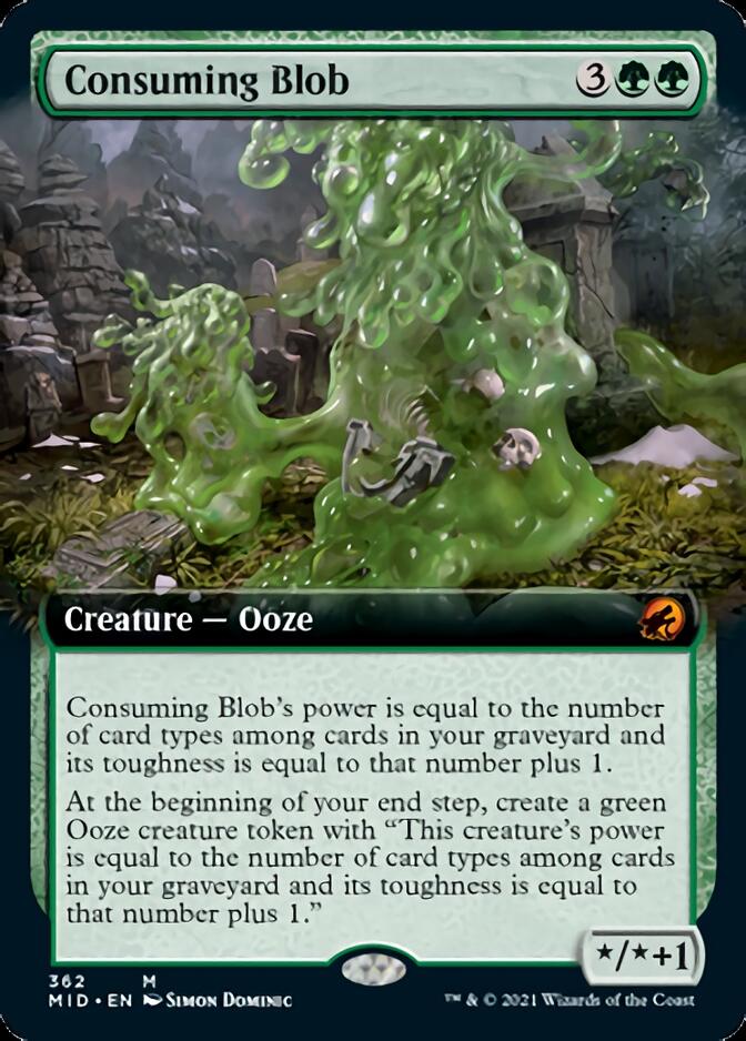 Consuming Blob (Extended Art) [Innistrad: Midnight Hunt] | Jomio and Rueliete's Cards and Comics