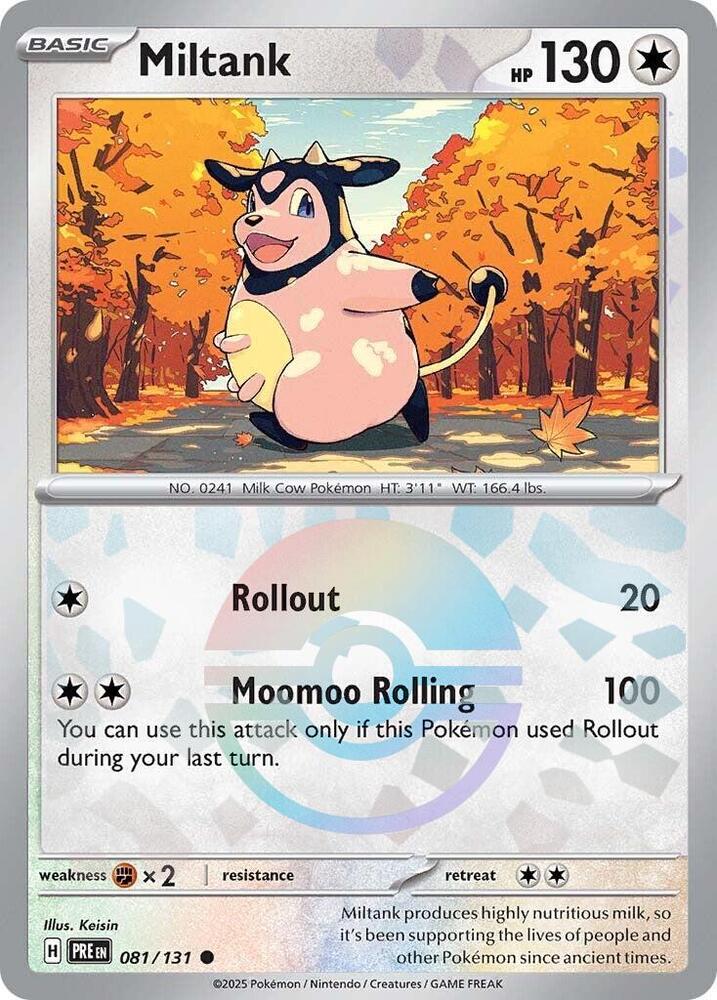 Miltank (081/131) (Poke Ball Pattern) [Scarlet & Violet: Prismatic Evolutions] | Jomio and Rueliete's Cards and Comics
