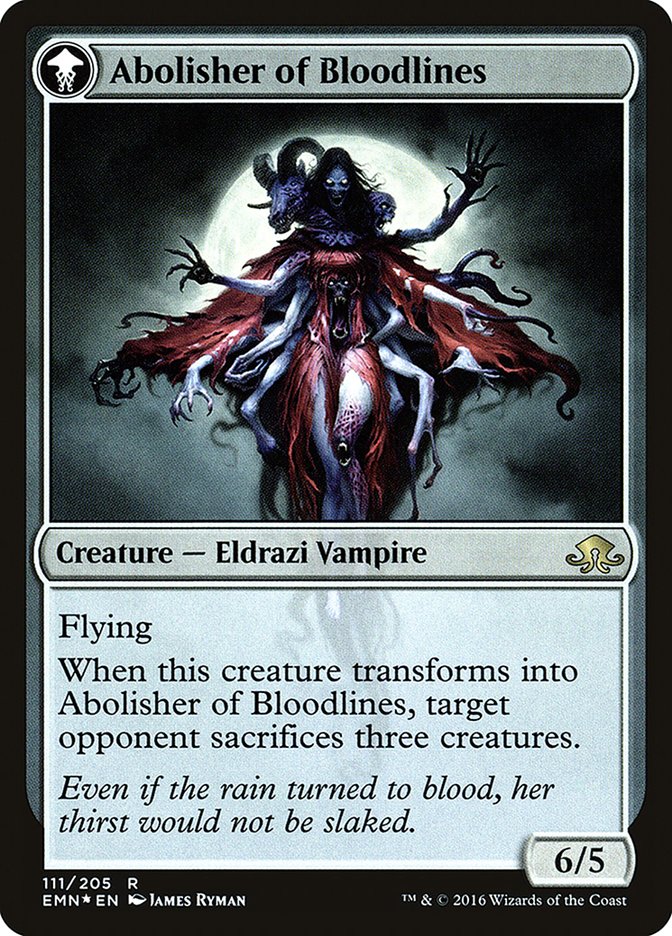 Voldaren Pariah // Abolisher of Bloodlines [Eldritch Moon Prerelease Promos] | Jomio and Rueliete's Cards and Comics