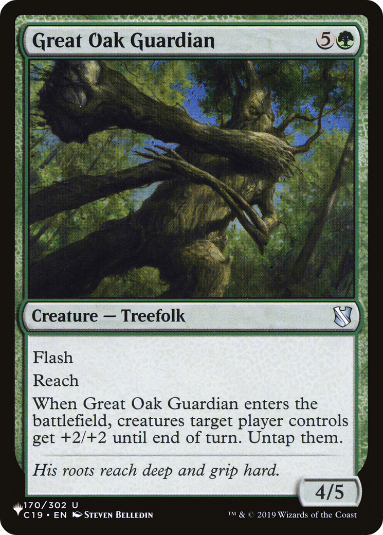 Great Oak Guardian [The List] | Jomio and Rueliete's Cards and Comics