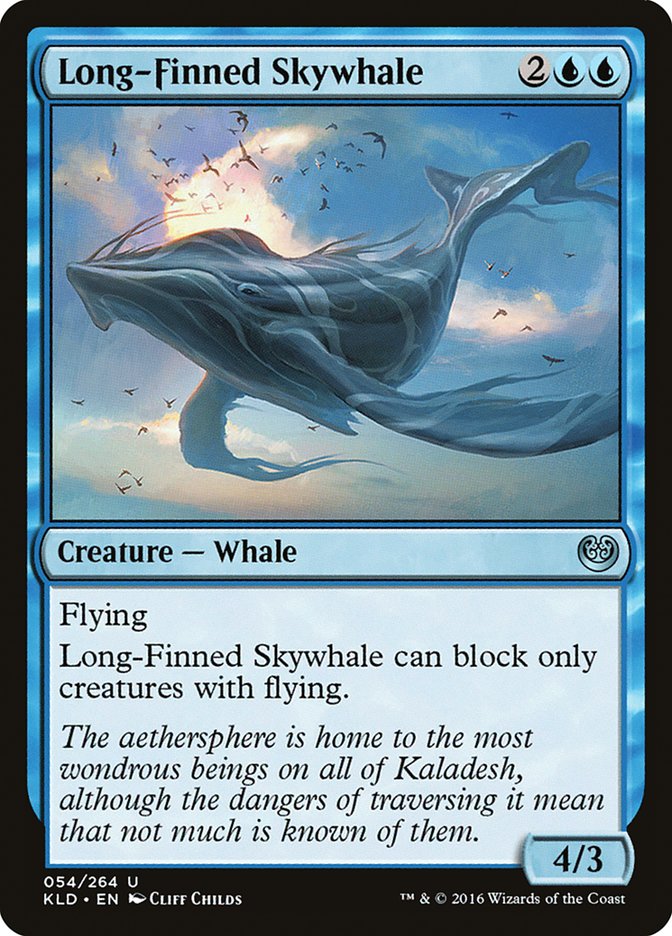 Long-Finned Skywhale [Kaladesh] | Jomio and Rueliete's Cards and Comics