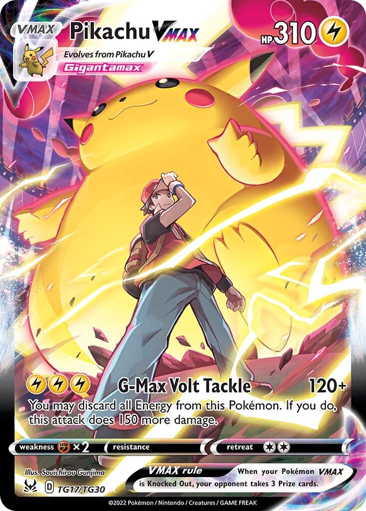 Pikachu VMAX (TG17/TG30) [Sword & Shield: Lost Origin] | Jomio and Rueliete's Cards and Comics