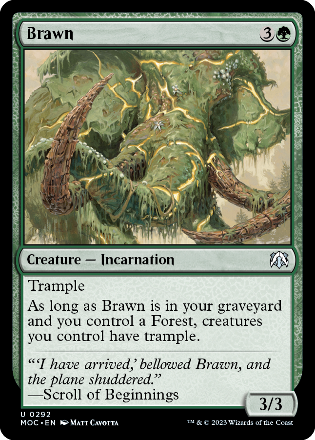 Brawn [March of the Machine Commander] | Jomio and Rueliete's Cards and Comics