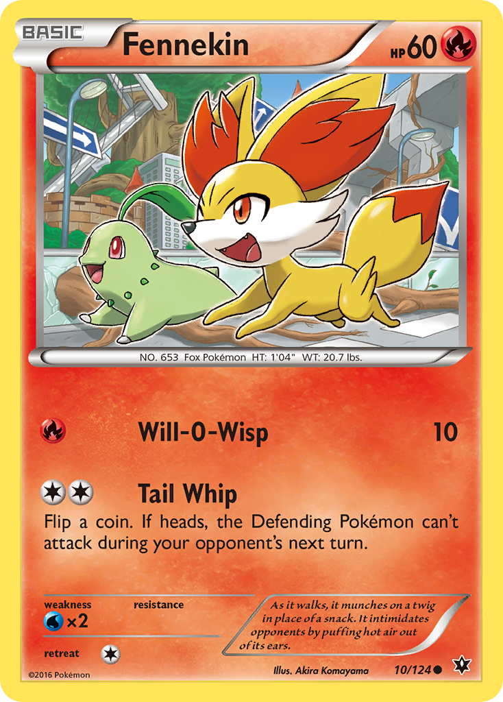 Fennekin (10/124) [XY: Fates Collide] | Jomio and Rueliete's Cards and Comics
