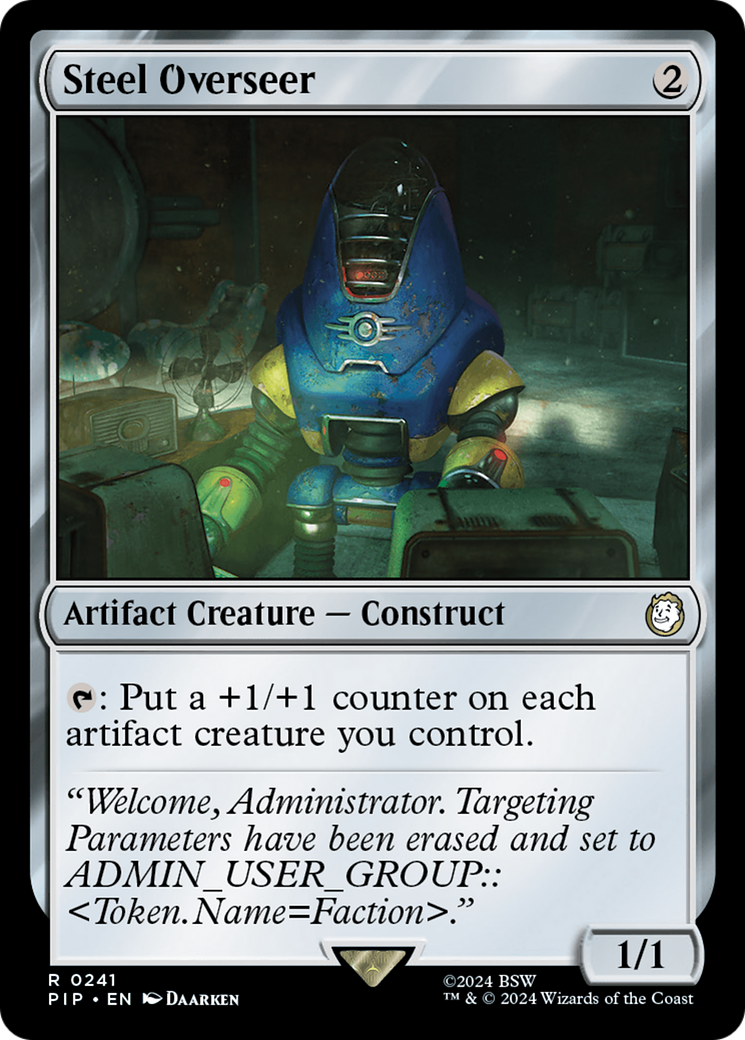 Steel Overseer [Fallout] | Jomio and Rueliete's Cards and Comics