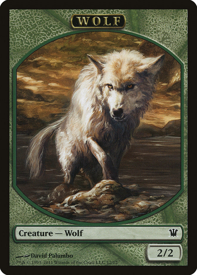 Wolf Token (12/12) [Innistrad Tokens] | Jomio and Rueliete's Cards and Comics