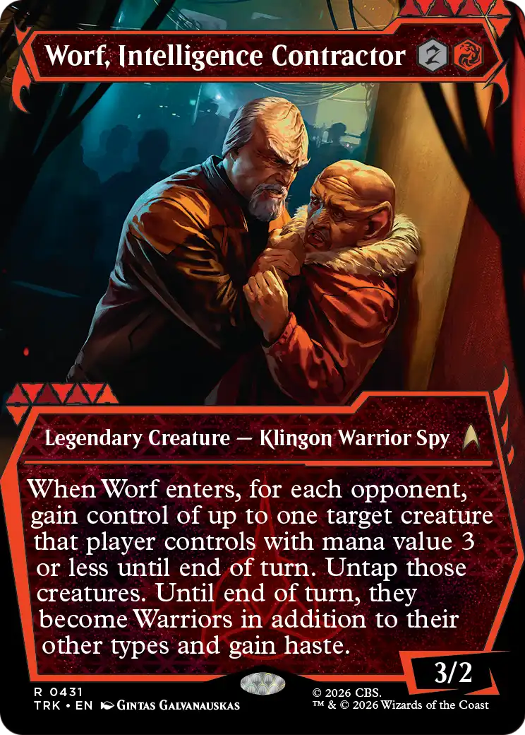 Worf, Intelligence Contractor (Showcase) [Star Trek] | Jomio and Rueliete's Cards and Comics