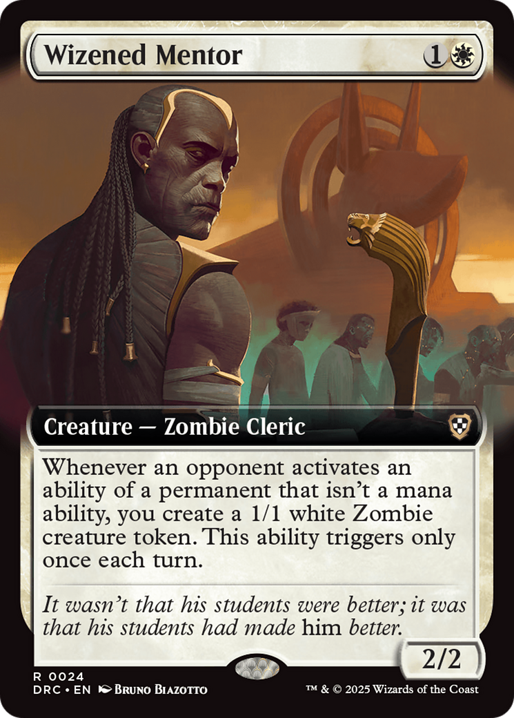 Wizened Mentor (Extended Art) [Aetherdrift Commander] | Jomio and Rueliete's Cards and Comics