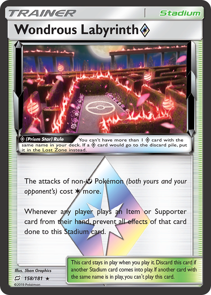 Wondrous Labyrinth (158/181) (Prism Star) [Sun & Moon: Team Up] | Jomio and Rueliete's Cards and Comics