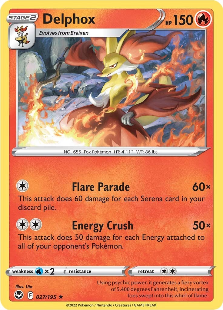 Delphox (027/195) [Sword & Shield: Silver Tempest] | Jomio and Rueliete's Cards and Comics