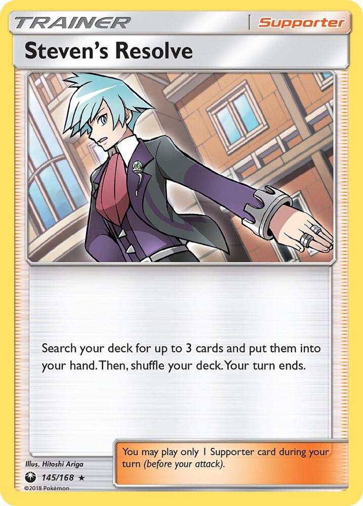 Steven's Resolve (145/168) [Sun & Moon: Celestial Storm] | Jomio and Rueliete's Cards and Comics