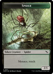 Thopter (0020) // Spider Double-Sided Token [Murders at Karlov Manor Tokens] | Jomio and Rueliete's Cards and Comics